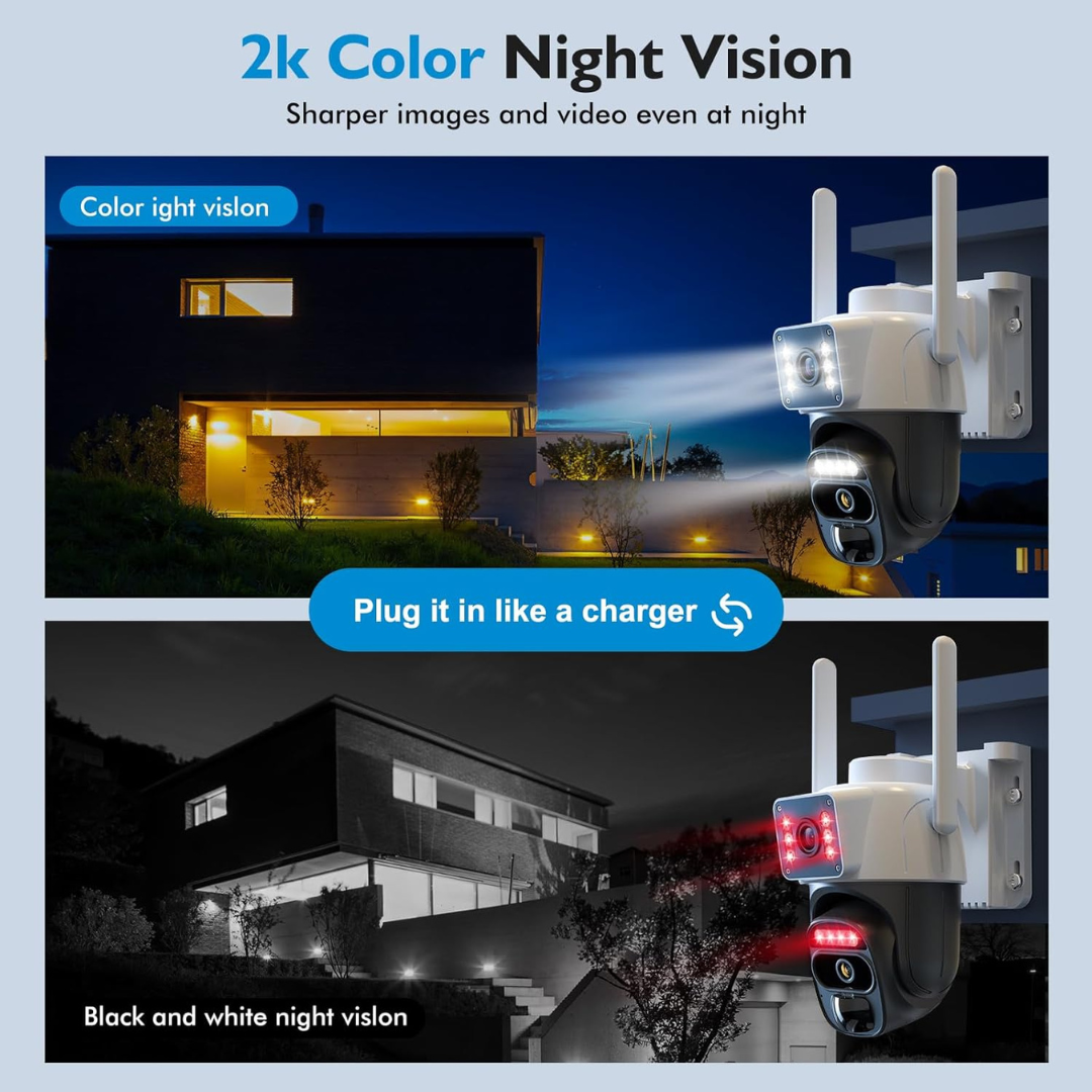 2K Solar Dual-Lens Cameras
